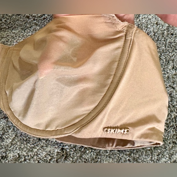 SKIMS UNLINED BALCONETTE BRA-Ochre-36D - Picture 3 of 11